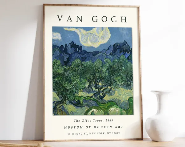 Van Gogh The Olive Trees Exhibition Art Print