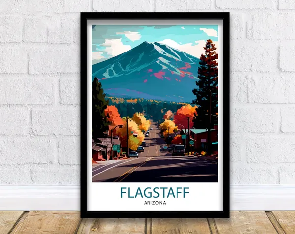 Flagstaff Arizona Travel Poster, Arizona Travel Poster