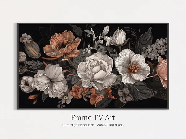 Modern Summer Flowers Art Print