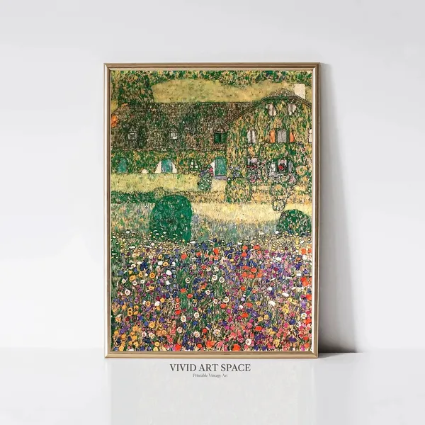Gustav Klimt A Foresters House In Weissenbach I Art Print