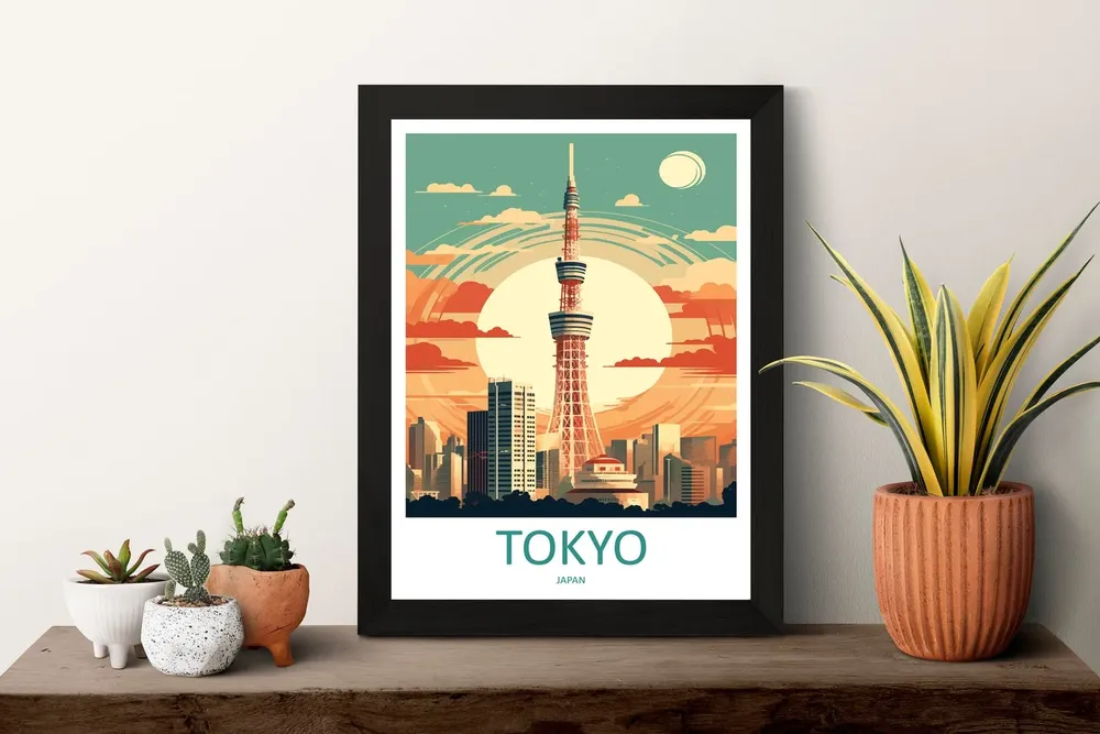 Japan Travel Print, Tokyo Travel Poster - Image 3