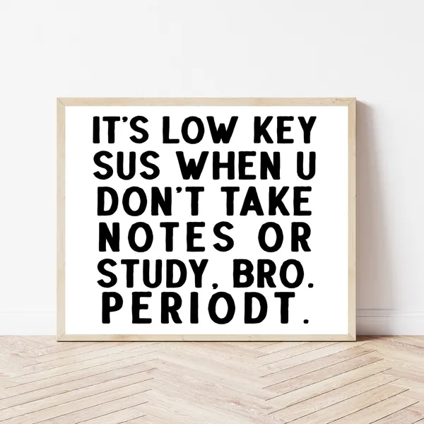 High School Classroom Math, Science & English Poster