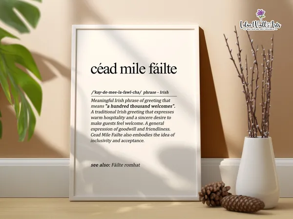 Cad Mle Filte Irish Definition Travel Poster