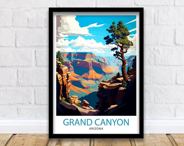 Grand Canyon Travel Poster, National Park Decor