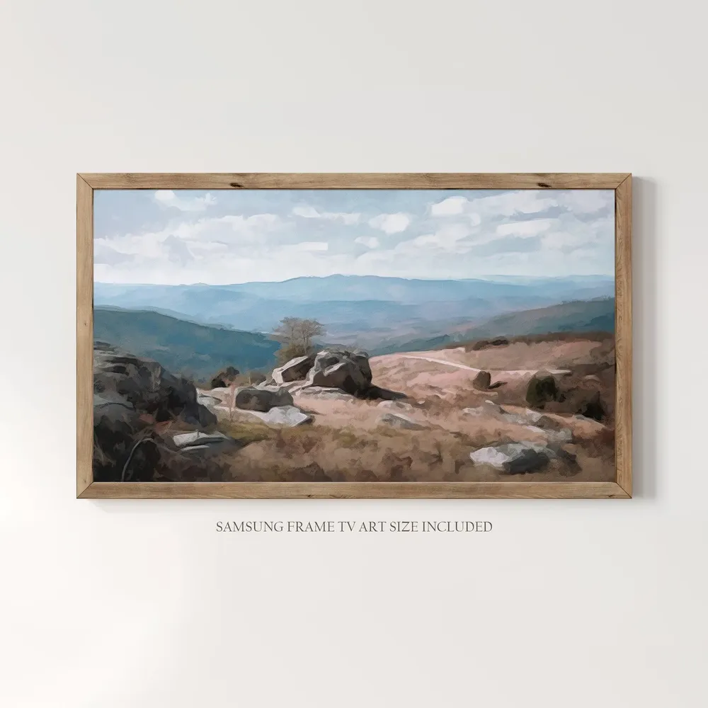 Shenandoah National Park Vintage Oil Painting, Virginia Poster - Image 3