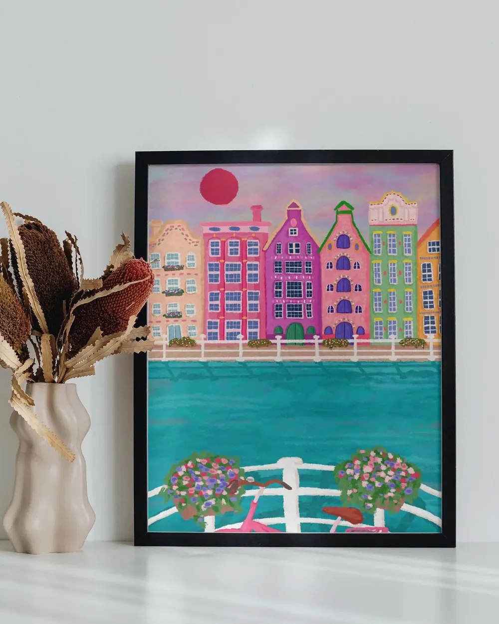 Amsterdam Print, Vintage Europe Travel Poster - Image 3