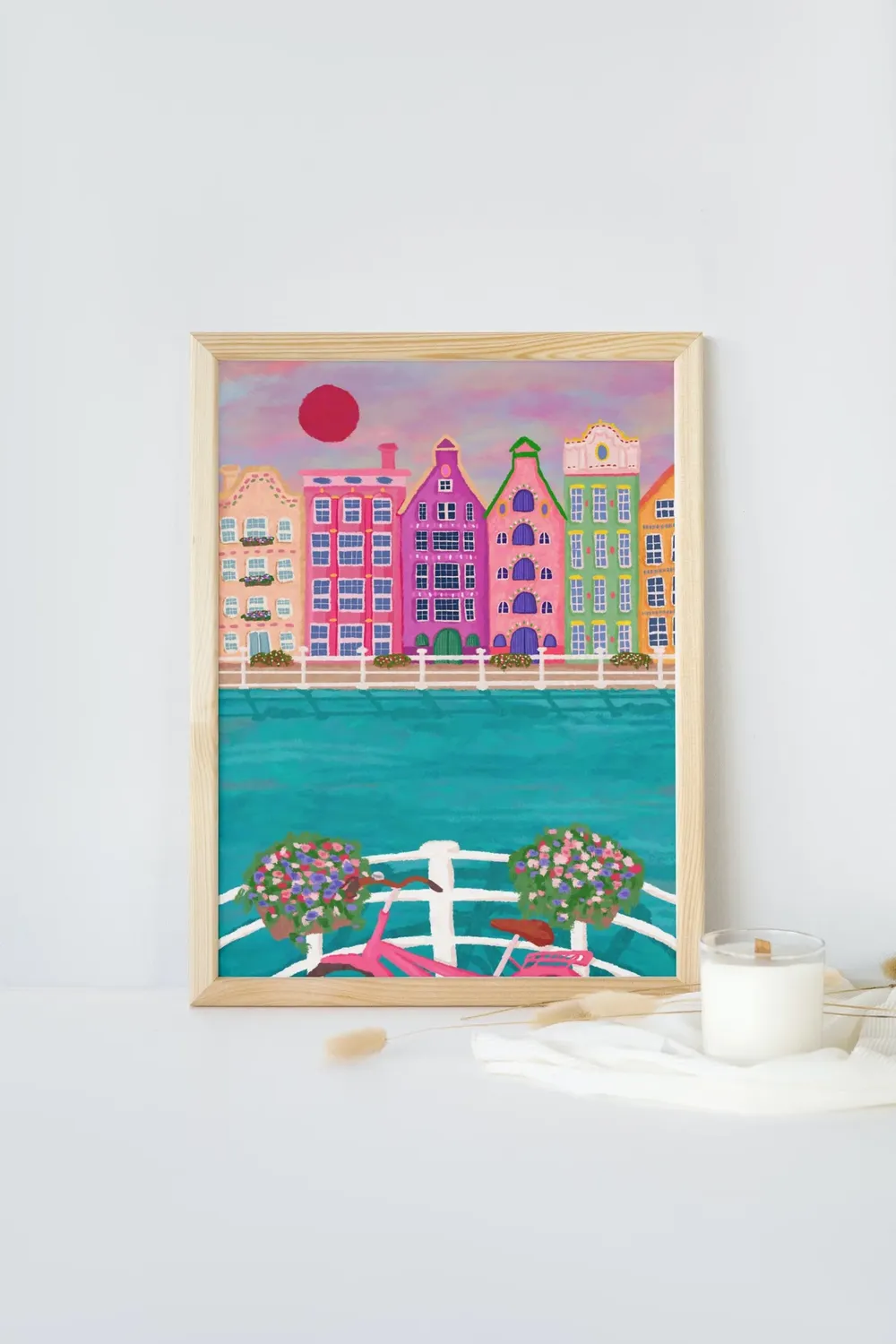 Amsterdam Print, Vintage Europe Travel Poster - Image 7