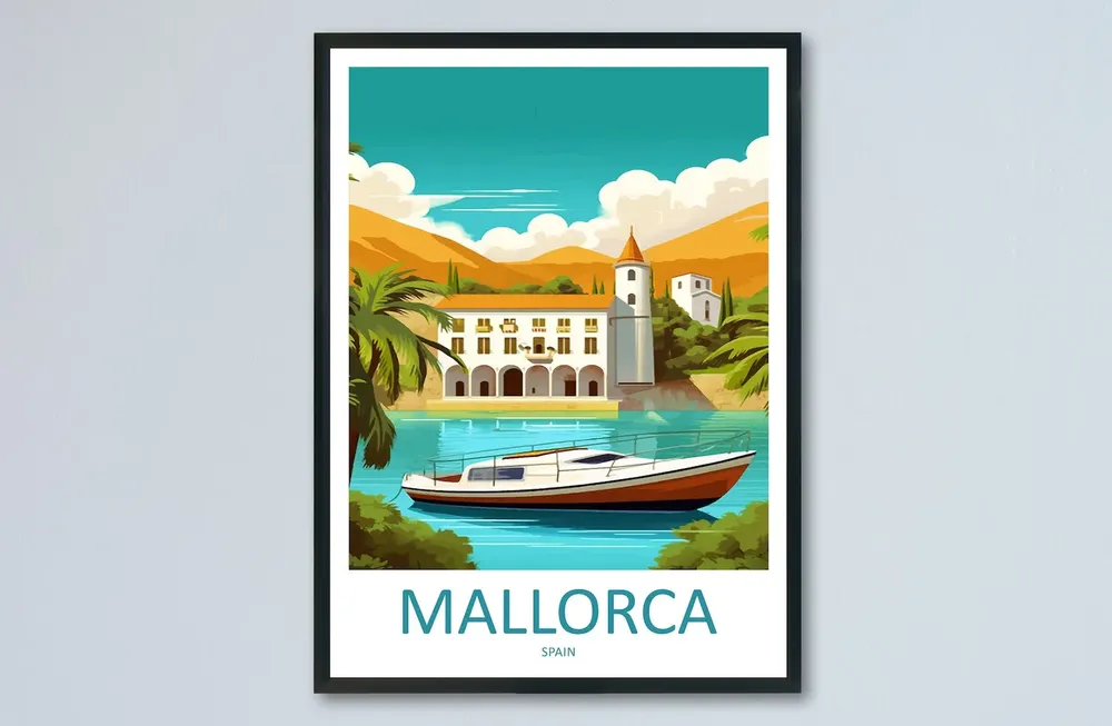 Mallorca Gift Art Lovers Travel Poster