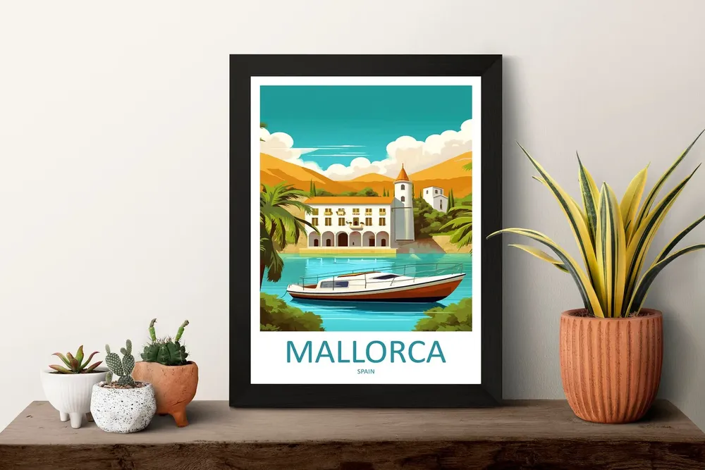 Mallorca Gift Art Lovers Travel Poster - Image 3