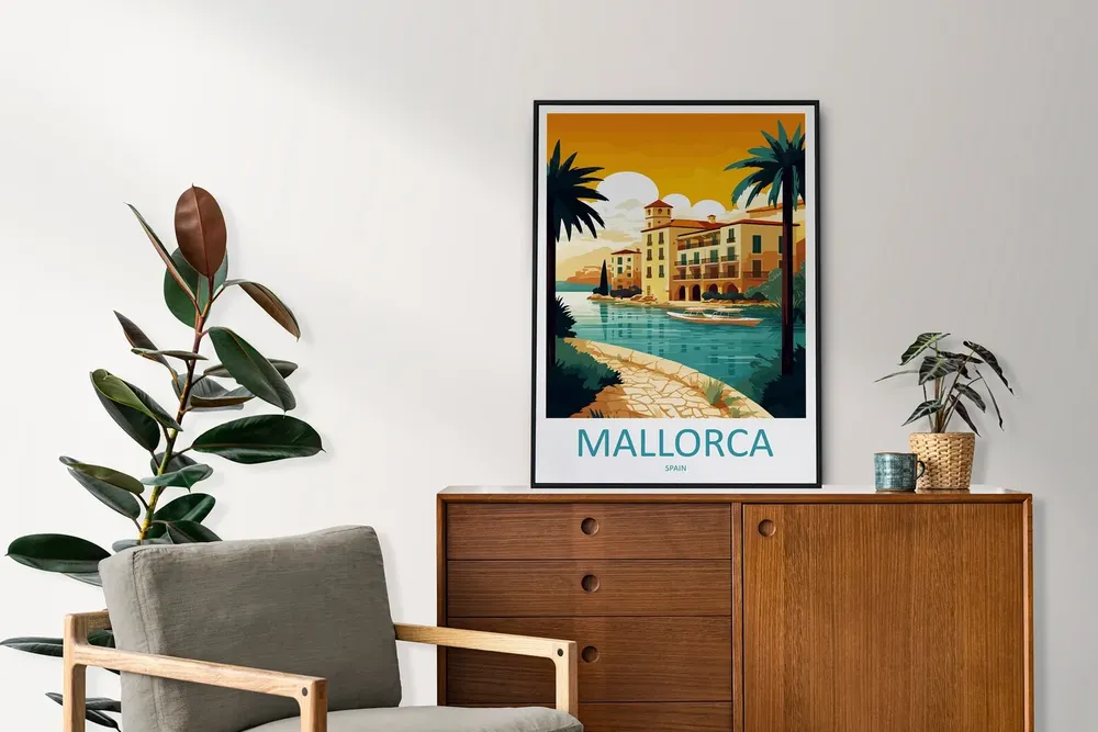 Mallorca Travel Poster, Spain Wall Art - Image 2