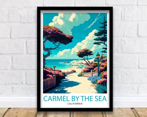 Carmel By The Sea, California Travel Poster