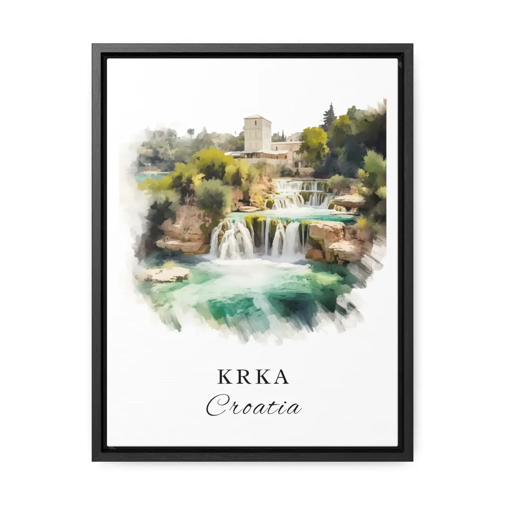 Krka Croatia Travel Poster, National Park Souvenir - Image 2