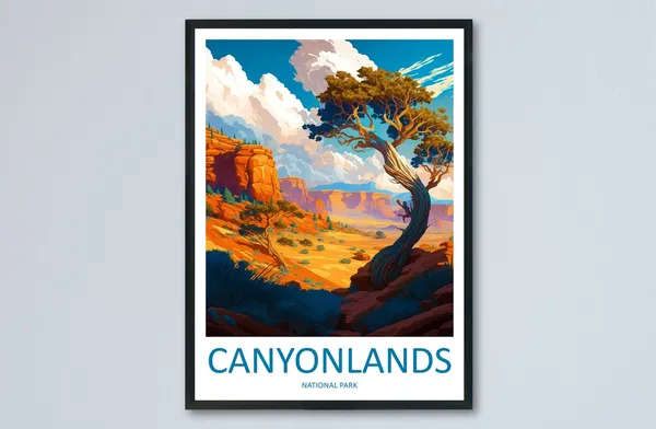Canyonlands National Park Travel Poster, Wall Art Print