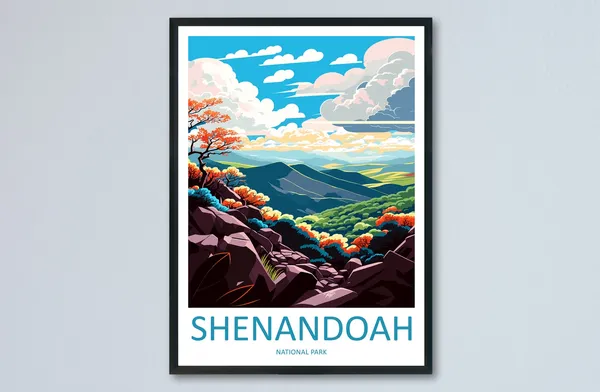 Shenandoah National Park Travel Print Poster