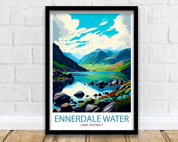 Ennerdale Water Lake District Travel Poster