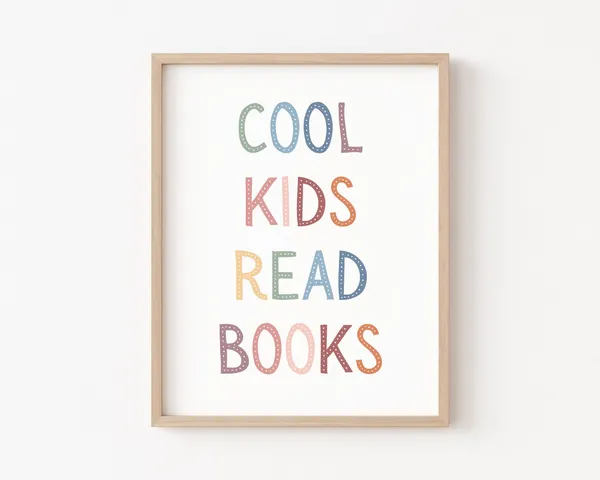 Cool Kids Read Books Boho Classroom Art Print