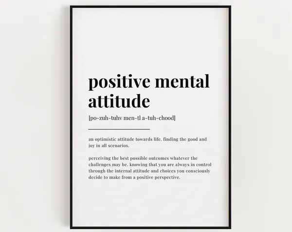 Positive Mental Attitude, Gift For Barber Art Print