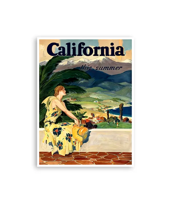 California Vintage Travel Poster Art Print