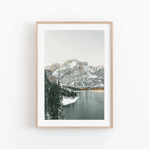 Mountain Print, Modern Minimalist Poster Art