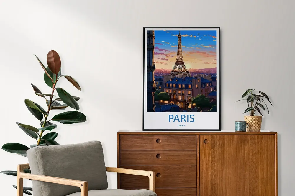 Paris Travel Poster, France Wall Decor - Image 2