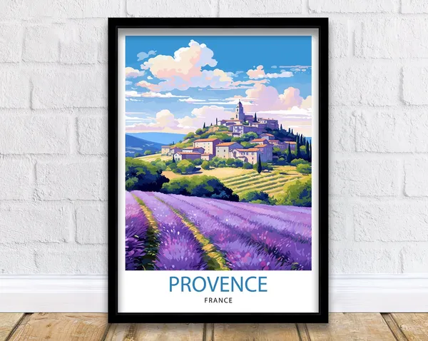 Provence France Travel Poster, Home Decor Print