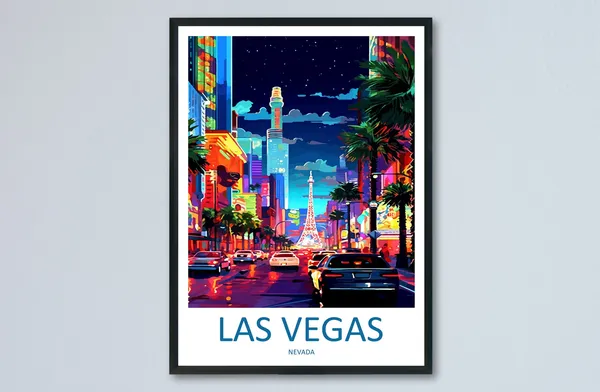 Las Vegas Wall Hanging Travel Poster