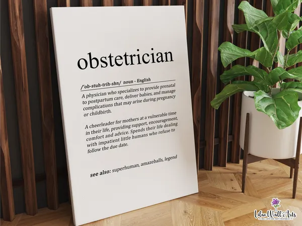 Obstetrician Personalized Thank You Art Print