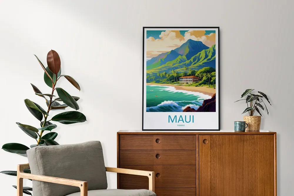 Maui Travel Poster, Hawaii Place Print - Image 2