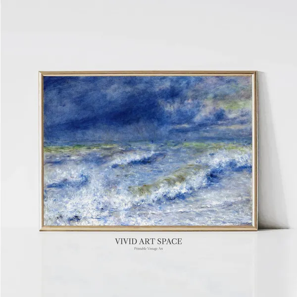 Renoir The Wave Impressionist Landscape Art Print