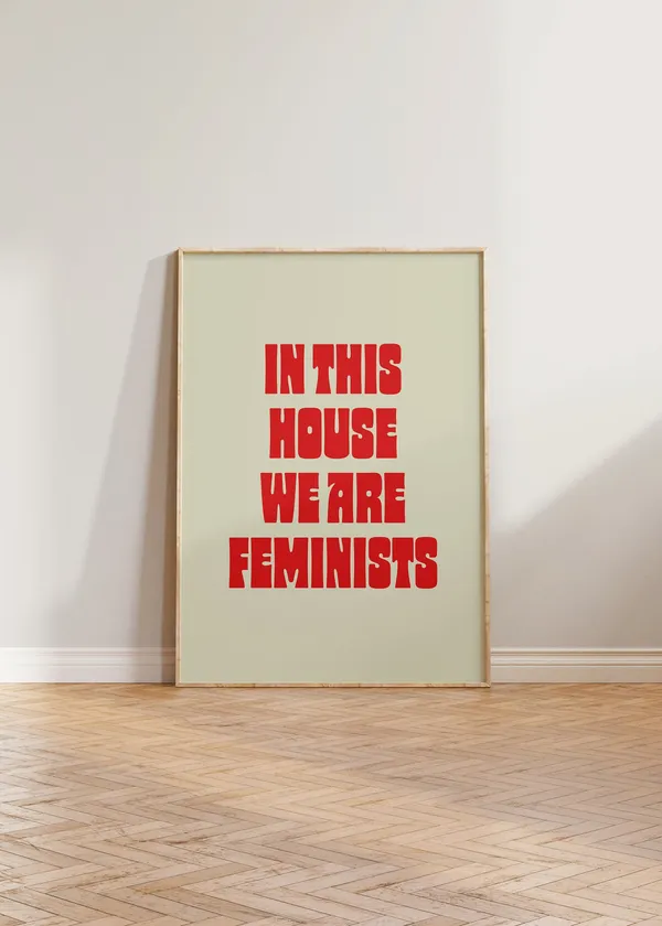 Feminism Retro Female Empowerment Art Print