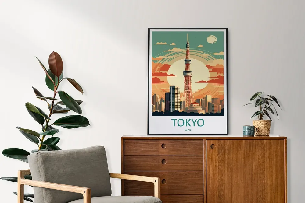 Japan Travel Print, Tokyo Travel Poster - Image 2