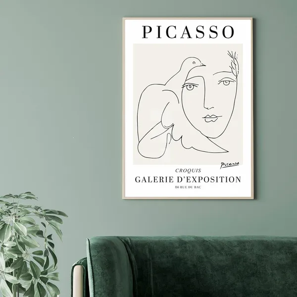 Picasso Sketch 1 Vintage Poster, Fine Art Print
