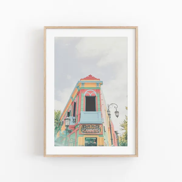 Buenos Aires Argentina Travel Poster, La Boca