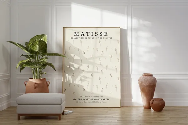 Matisse Flower Market Botanical Poster, Tokyo