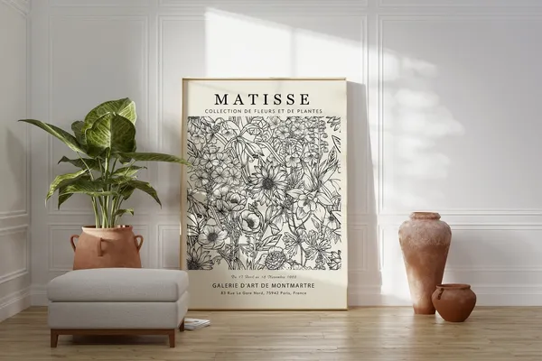 Matisse Flower Market Botanical Poster Print