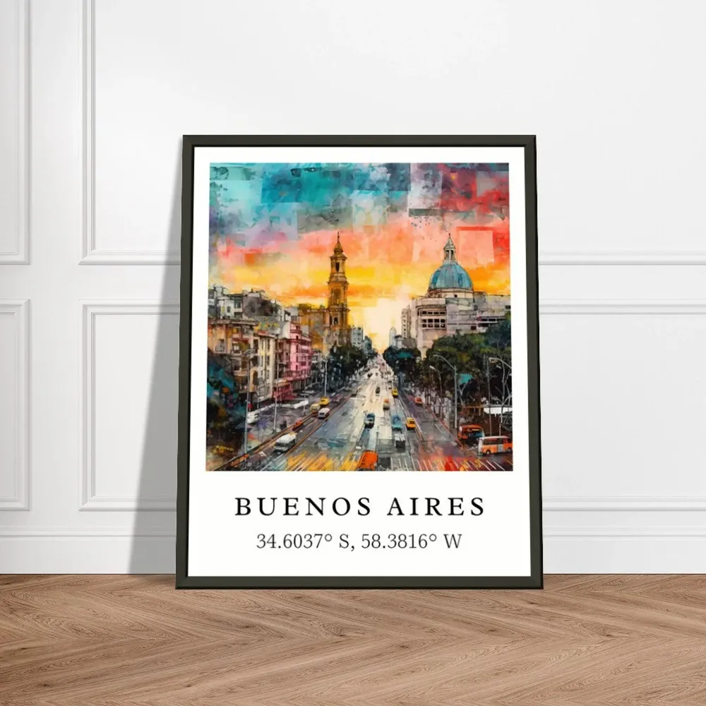 Buenos Aires Personalized Argentina Travel Poster - Image 3