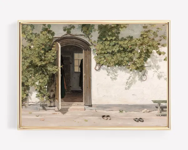 Mediterranean Wall Art Print, Rustic European Decor