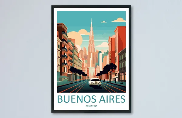 Buenos Aires Travel Print Gift Travel Poster