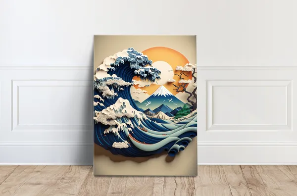 The Great Wave, Hokusai Vintage Art Print