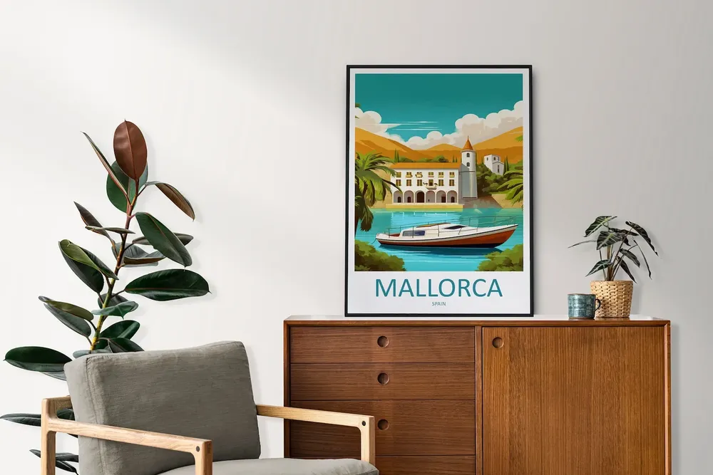 Mallorca Gift Art Lovers Travel Poster - Image 2