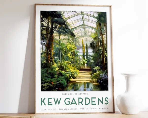 William Morris Kew Gardens Vintage Poster