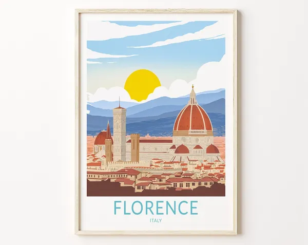 Florence Italy Travel Print, Travel Poster