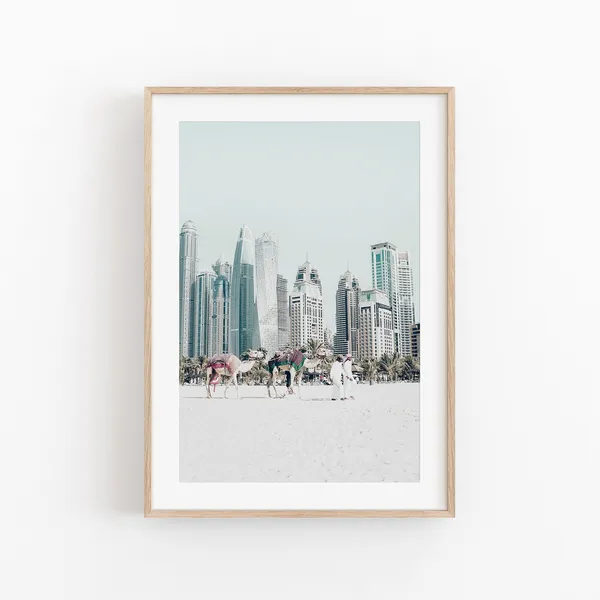Dubai Cityscape Photography Print, United Arab Emirates
