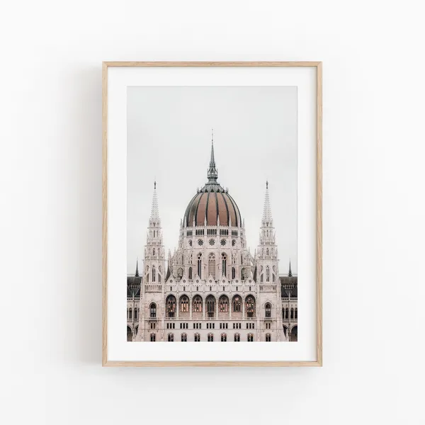 Budapest Travel Art Print Set, Architecture Poster