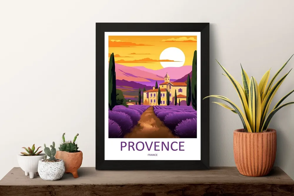 Provence Travel Poster, France Wall Art - Image 3