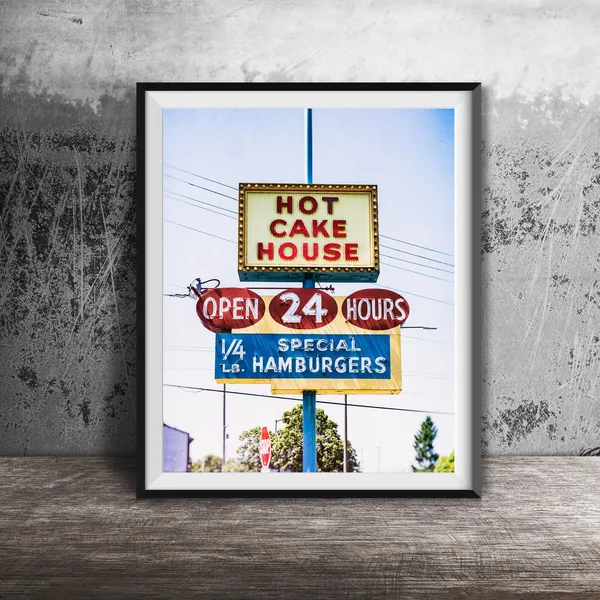 Hot Cake House Photography Print, Breakfast Spot