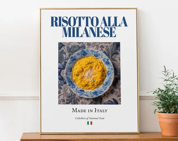 Risotto Alla Milanese, Traditional Italian Food Art Print