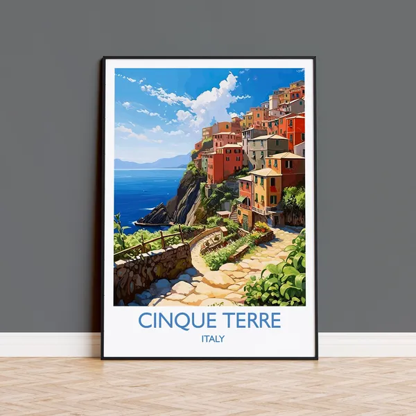 Cinque Terre - Italian Coastal Travel Poster