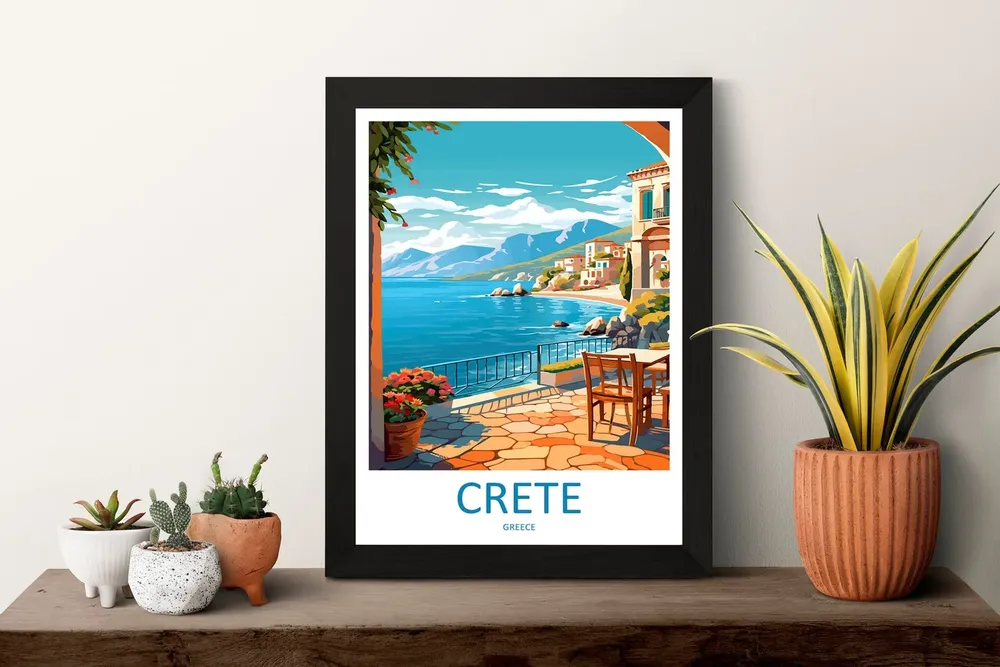 Crete Travel Poster, Greece Place Print - Image 3