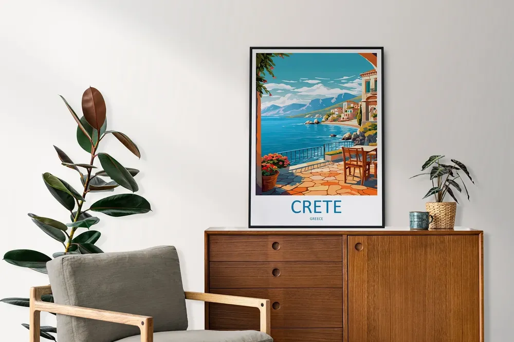 Crete Travel Poster, Greece Place Print - Image 2